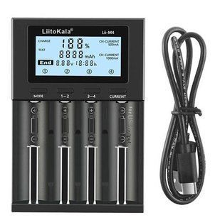 Універсальний зарядний пристрій LiitoKala Lii-M4 з USB Lii-M4 фото