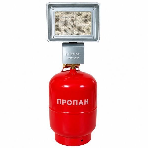 Газовый обогреватель Nurgaz-309 + Баллон 12 литров с конфоркой 1710268674 фото