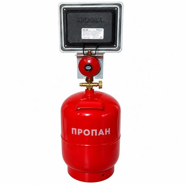 Газовый обогреватель Nurgaz-309 + Баллон 12 литров с конфоркой 1710268674 фото