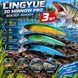 Набор Воблер-минноу LINGYUE 3D Minnow Pro 3 шт 5759515 фото 1