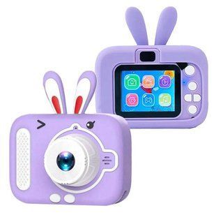 Дитячий фотоапарат X900 Rabbit, фіолетовий (фотозйомка, відео, відтворення, ігри) 900 фото