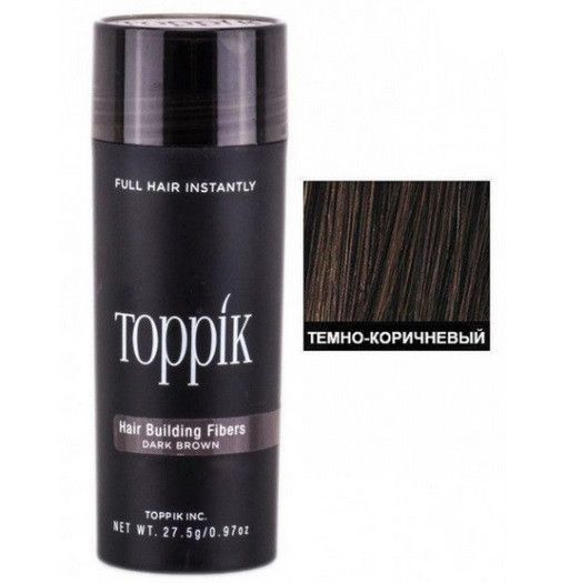 Загуститель для волос Toppik Hair Building Fibers (Dark Brown) Темно-коричневый 1691884660 фото
