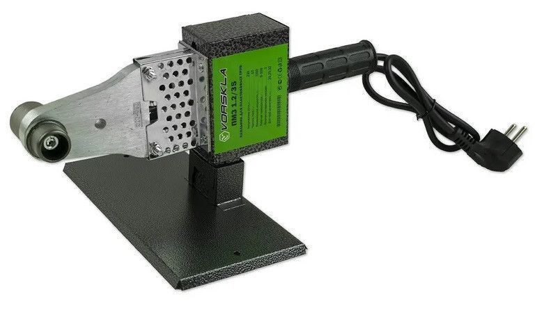 Паяльник для пластикових труб VORSKLA ПМЗ 1,2/3S (1200 Вт, 3 насадки, ножиці) Україна 1819076331 фото