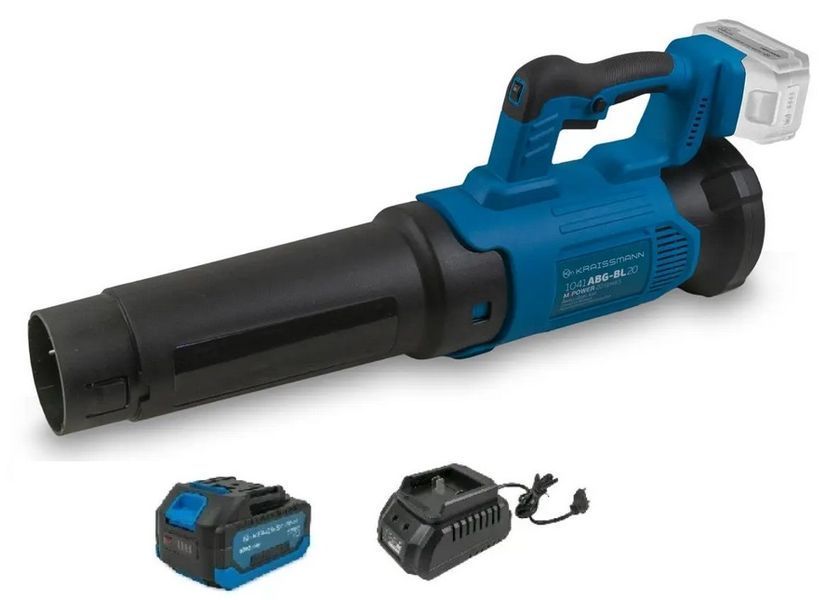 Повітродуйка акумуляторна KRAISSMANN 1041 ABG-BL 20MP (акумулятор + зарядне) 1041 фото