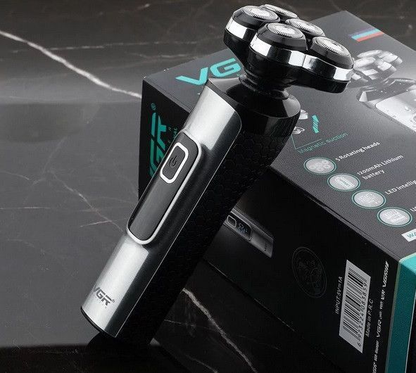 Електробритва VGR V-385 (Акумулятор LI-on 1200 mAh, мотор Роторний 8500 об/хв, Потужність 5 Вт) 385 фото