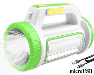 Ліхтар переносний 6088-LED+COB, power bank, Li-Ion акум., ЗП microUSB 6088 фото