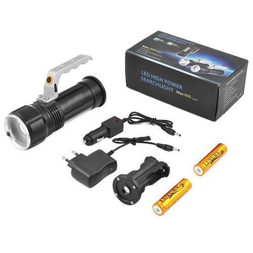 Фонарь переносной Police S912-XPE+COB(white+red), ЗУ 220V/12V, 2x18650, zoom 912 фото