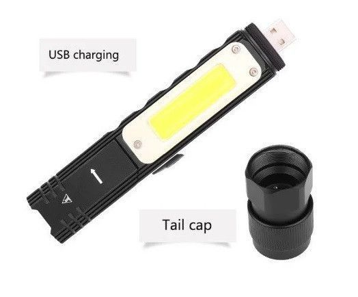 Ліхтар із магнітом BL-GOREAD Y112 USB XPG+COB 112 фото