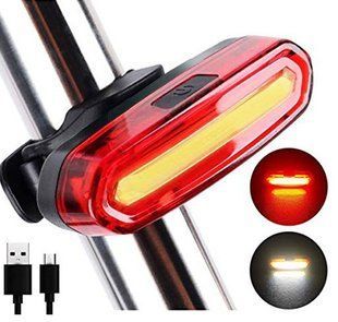 Задній велоліхтар AQY-096-COB (red+white), Li-Ion акумулятор, ЗУ micro USB 96 фото