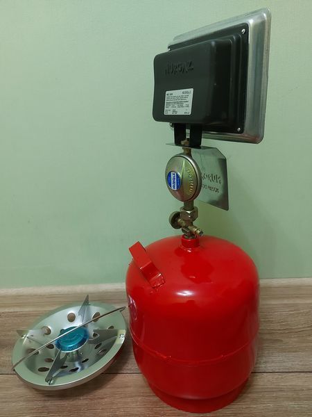 Баллон пропановый 8 литров с газовой горелкой 1,5 кВт 1986113585 фото