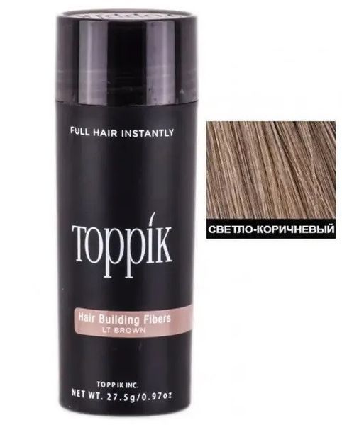 Загущувач для волосся Toppik Hair Building Fibers (Light Brown) Світло-коричневий 1711471317 фото