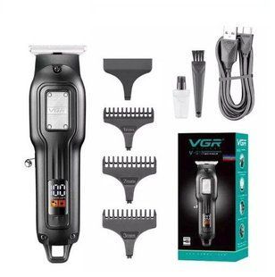 Машинка для стрижки волосся VGR V-918 Professional, 4 насадки, LED Display 918 фото