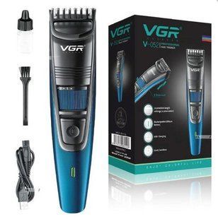 Машинка для стрижки волосся та бороди VGR V-052, Professional, 1 насадка 52 фото