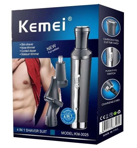 Триммер для носа, ушей и тела Kemei KM-3025 3025 фото