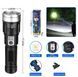 Фонарь PLD-008 (белый светодиод PM10-TG, Li-Ion аккум., power bank, индикация заряда, ЗУ Type-C, zoom) 8 фото 1