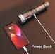 Фонарь PLD-008 (белый светодиод PM10-TG, Li-Ion аккум., power bank, индикация заряда, ЗУ Type-C, zoom) 8 фото 3