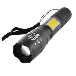 Ліхтар Police 1831-T6+COB, ЗП micro USB, вбудований акумулятор, zoom, ремінець 1831 фото